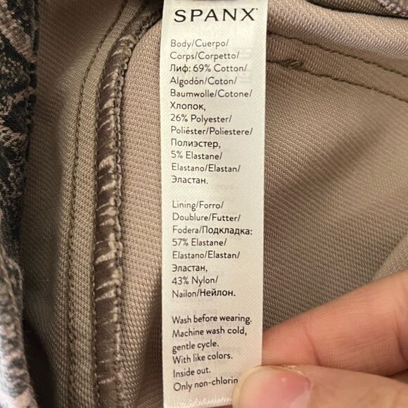 NWT Spanx 20018R Neutral Taupe Snake Jean-ish Ankle Slim Leggings Size M - Picture 7 of 9